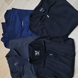 Patagonia Capilene 3/4 zip Mock Neck L-XL Mountain Hardware 4 Shirt Lot BUNDLE